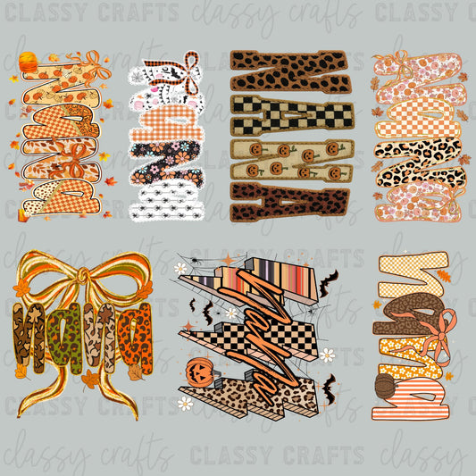 NANA FALL - 30x24 - PREMADE GANG SHEET