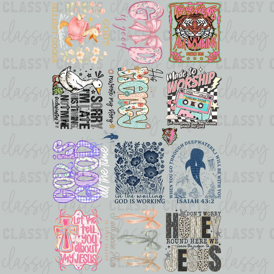 Daily Motivational Quotes 30x48 - PREMADE GANG SHEET