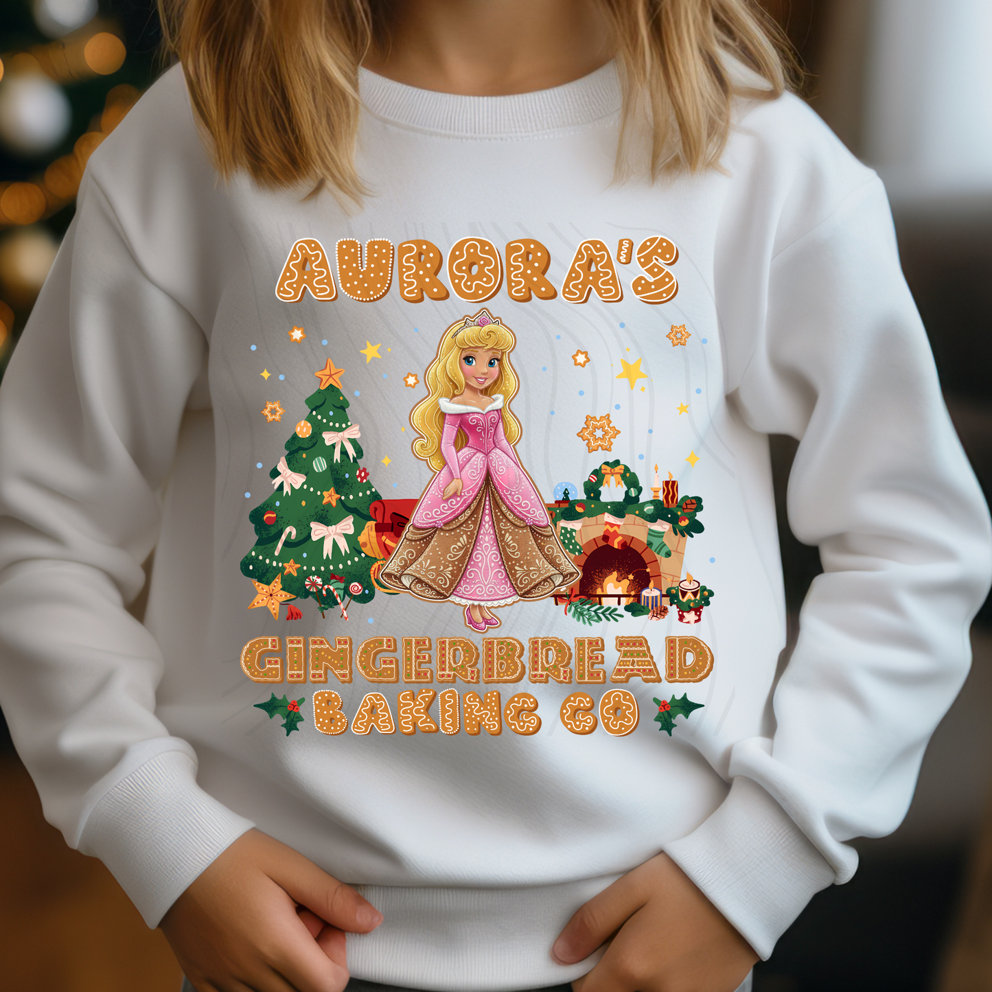 Pink Princess Gingerbread Transfer