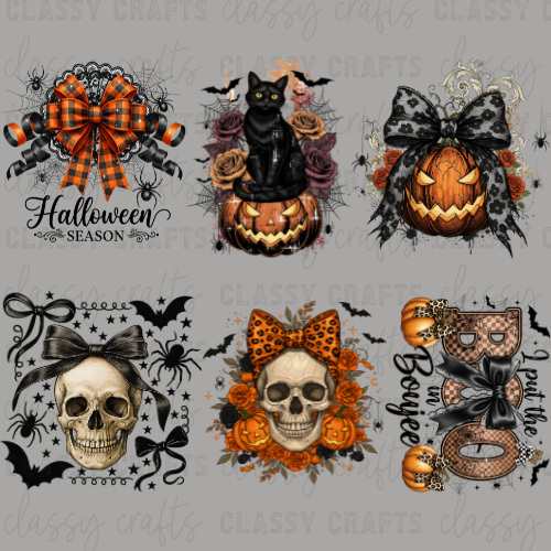Black Halloween - 30x24 - PREMADE GANG SHEET