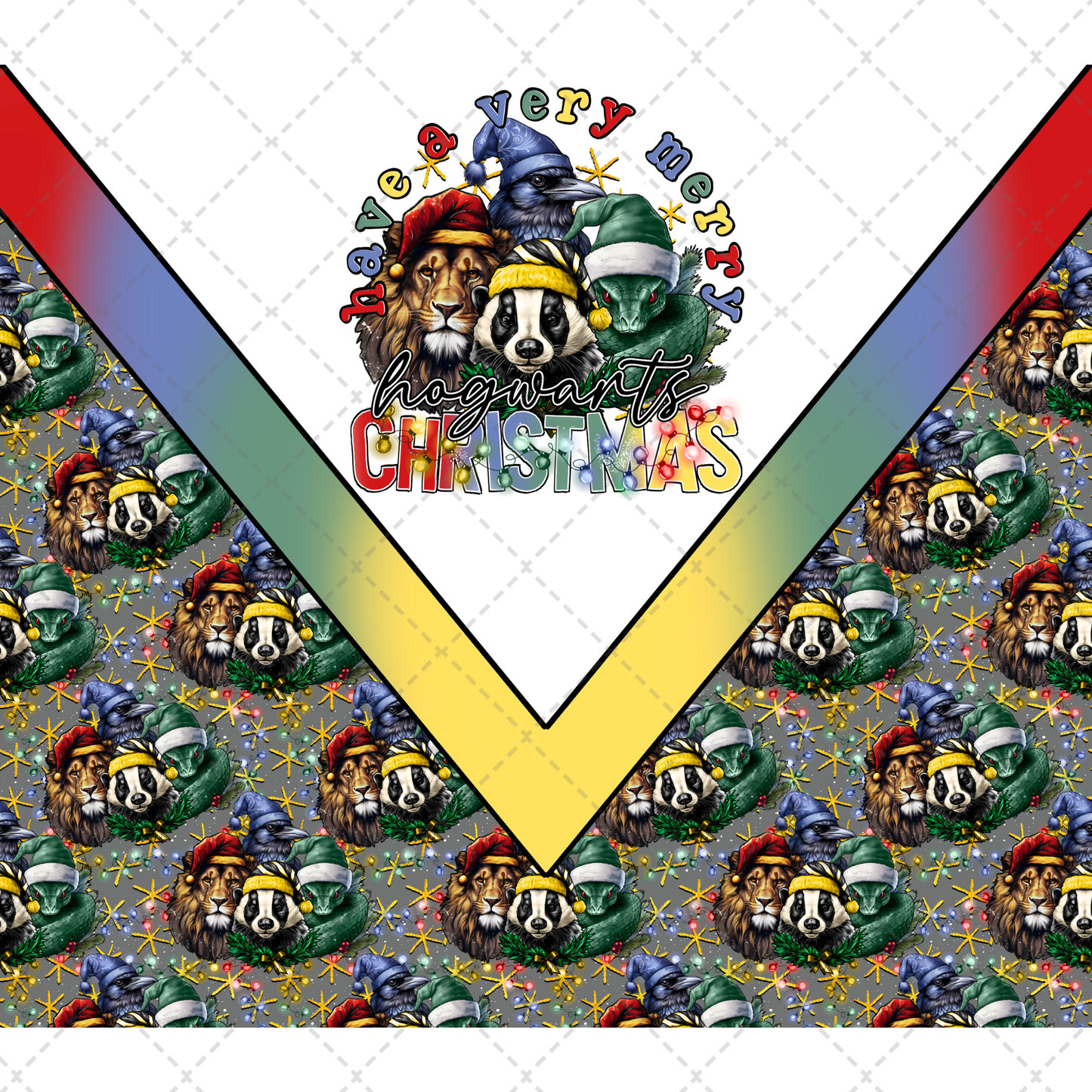 House Christmas Tumbler Transfer