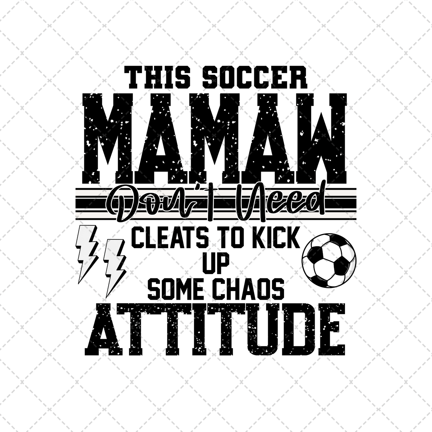 This Soccer Mamaw Transfer ** TWO PART* SOLD SEPARATELY**