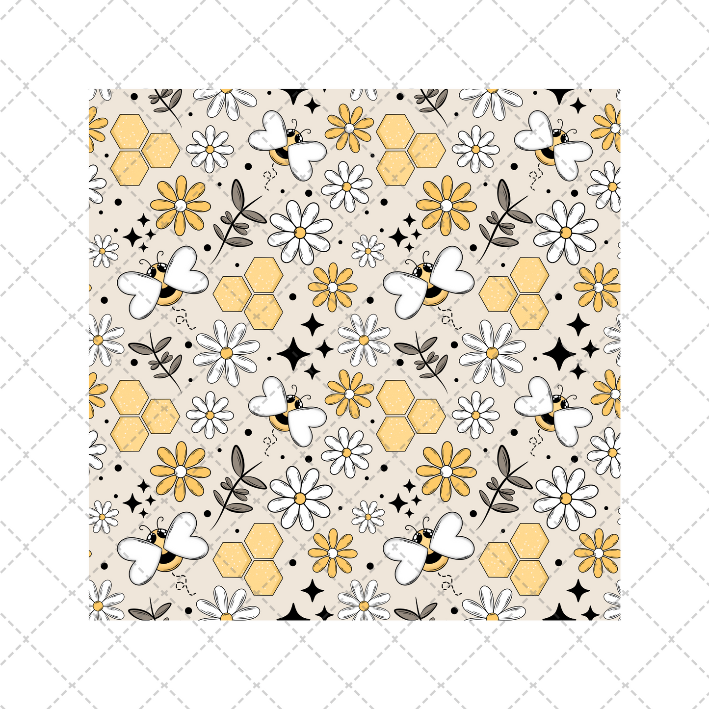 Floral Bee Tumbler Wrap