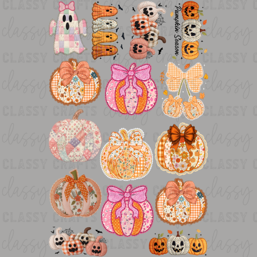 Fall Patchwork - 30x48 - PREMADE GANG SHEET