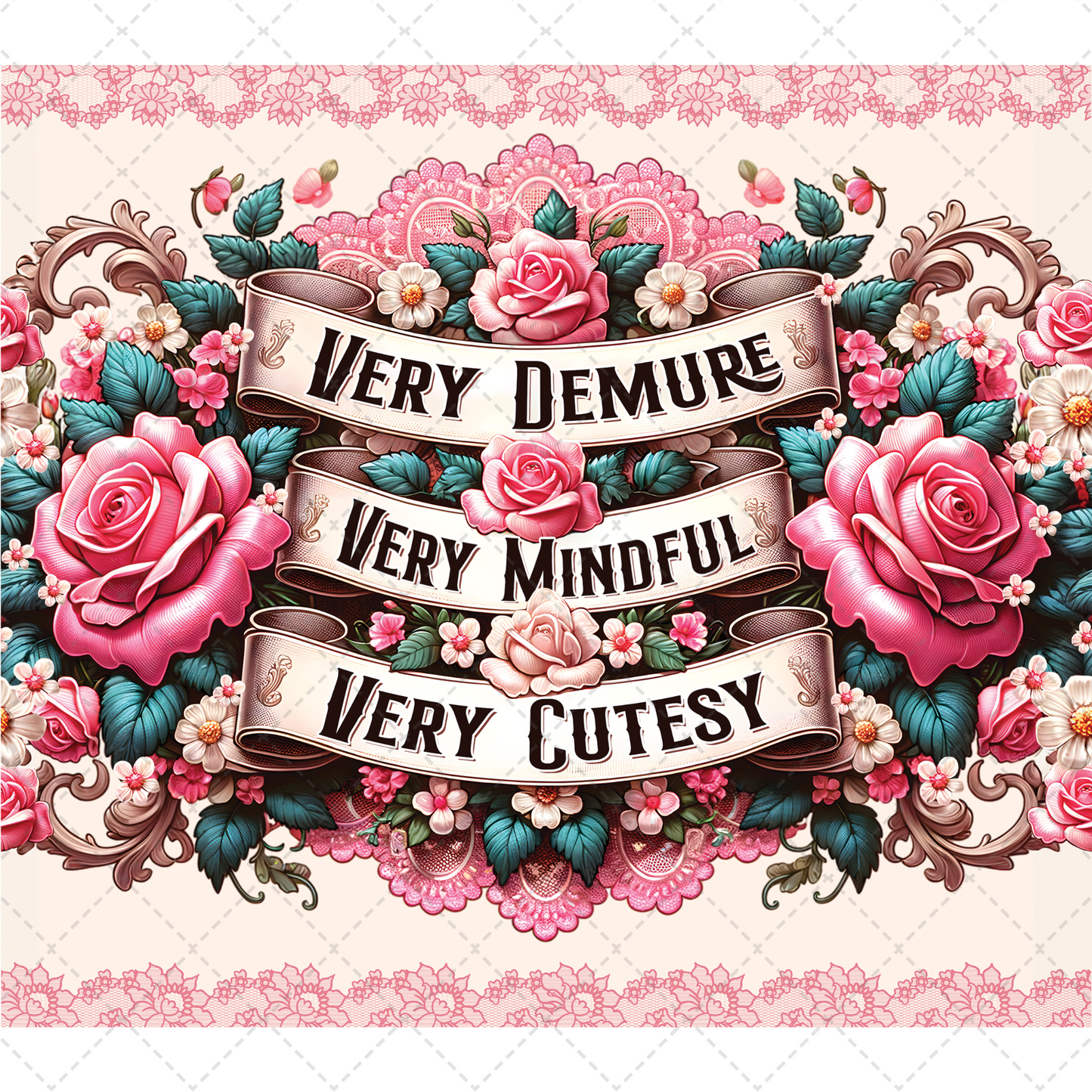 Very Demure Tumbler Transfer