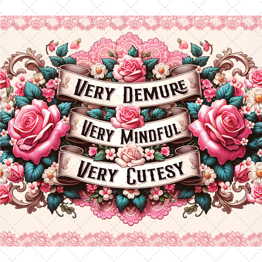 Very Demure Tumbler Transfer