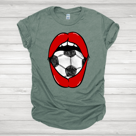 Lips- Soccer Transfer
