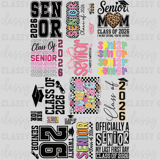 Senior 2026 - 30x48 - PREMADE GANG SHEET