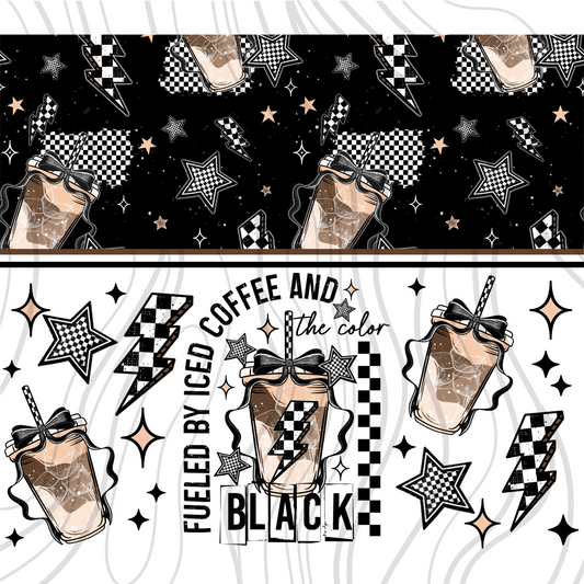 Iced Coffee Black Tumbler Wrap