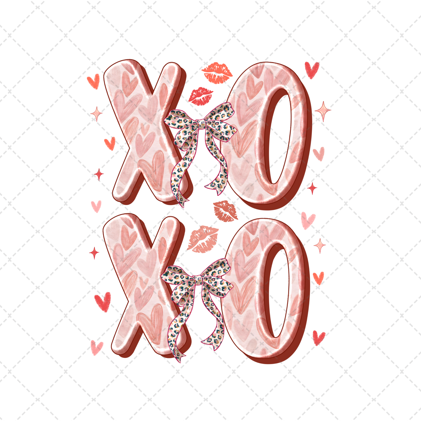 Xoxo Light Pink Transfer