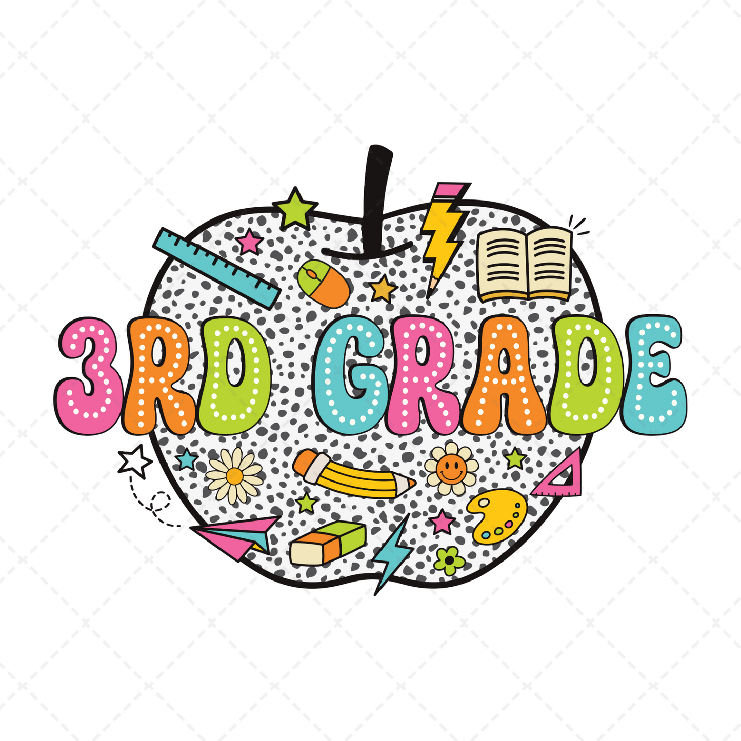 3rd Grade Dalmatian Dots Transfer