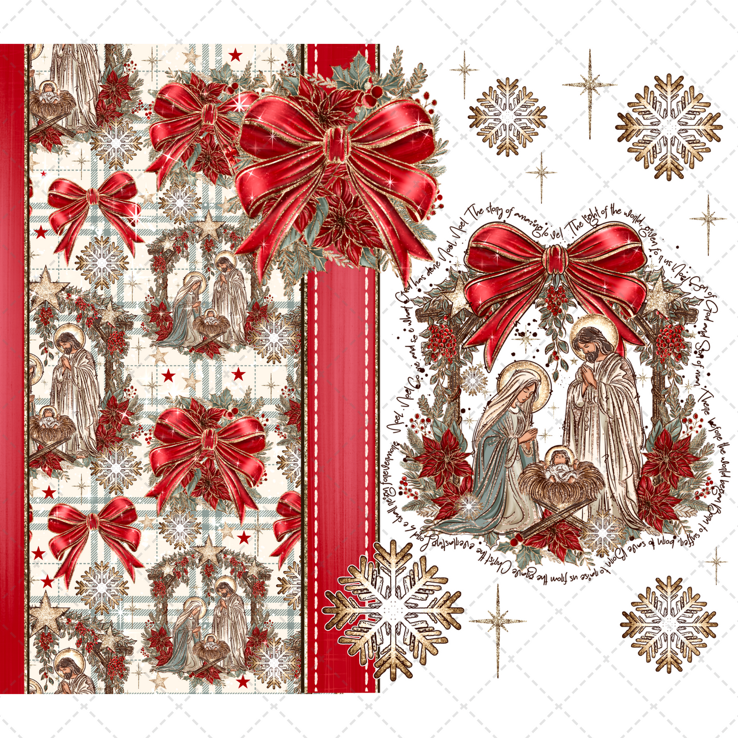 Noel Tumbler Transfer