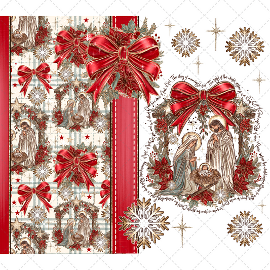 Noel Tumbler Transfer