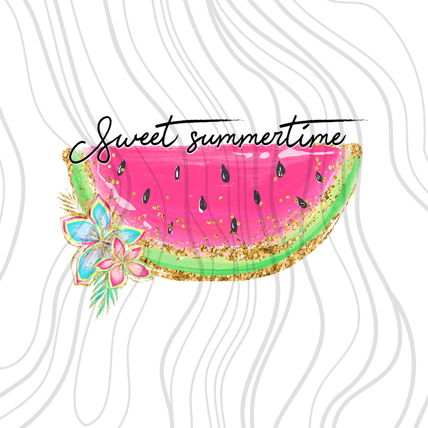 Sweet Summertime Watermelon Transfer