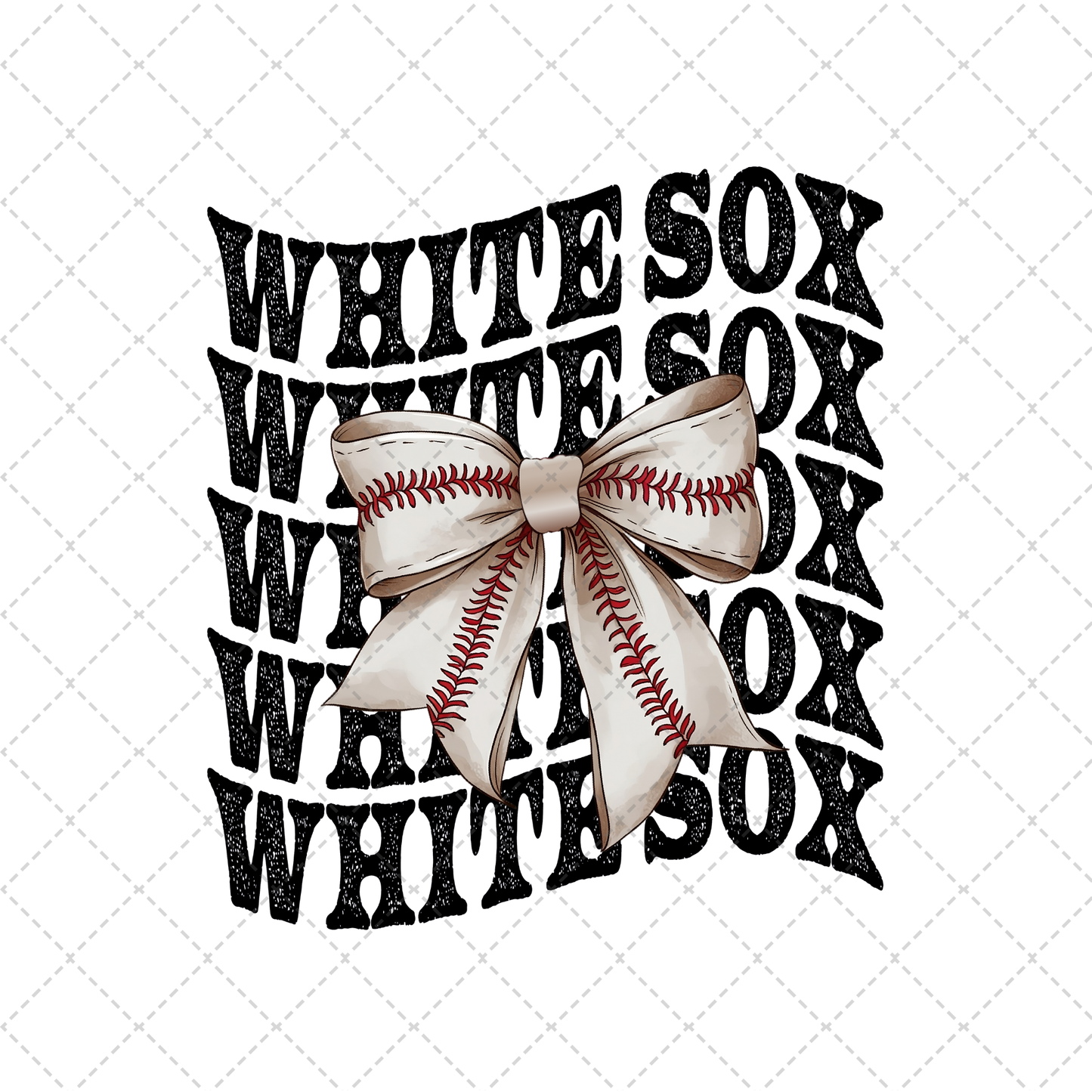 White Sox Coquette Transfer ** TWO PART* SOLD SEPARATELY**