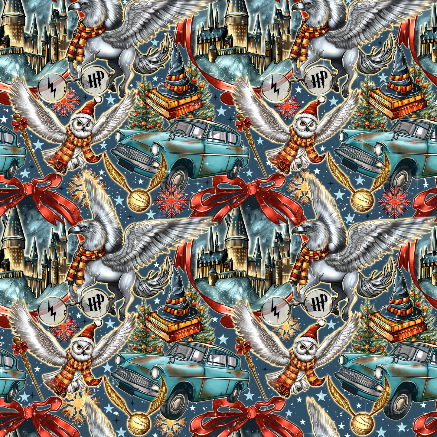 Enchanted Christmas Seamless Transfer