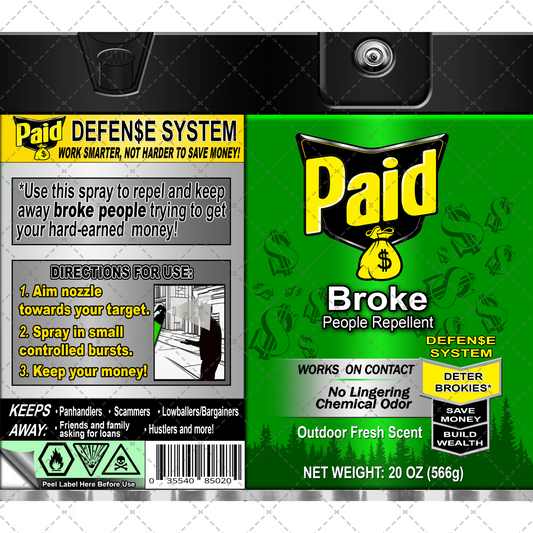 Paid Spray Tumbler Wrap