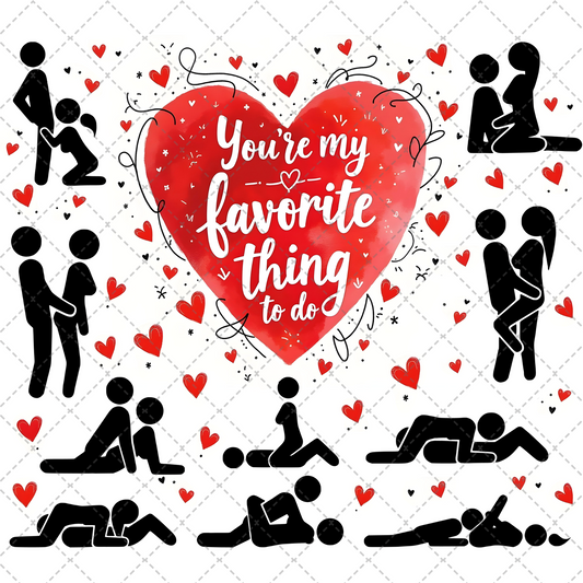 Favorite Thing To Do Tumbler Wrap Transfer