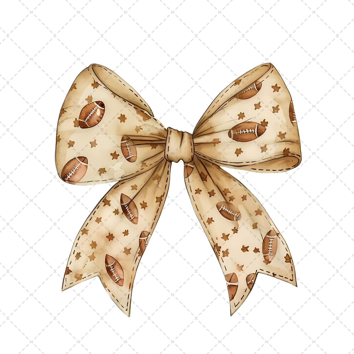 Football Game Day Bow Transfer