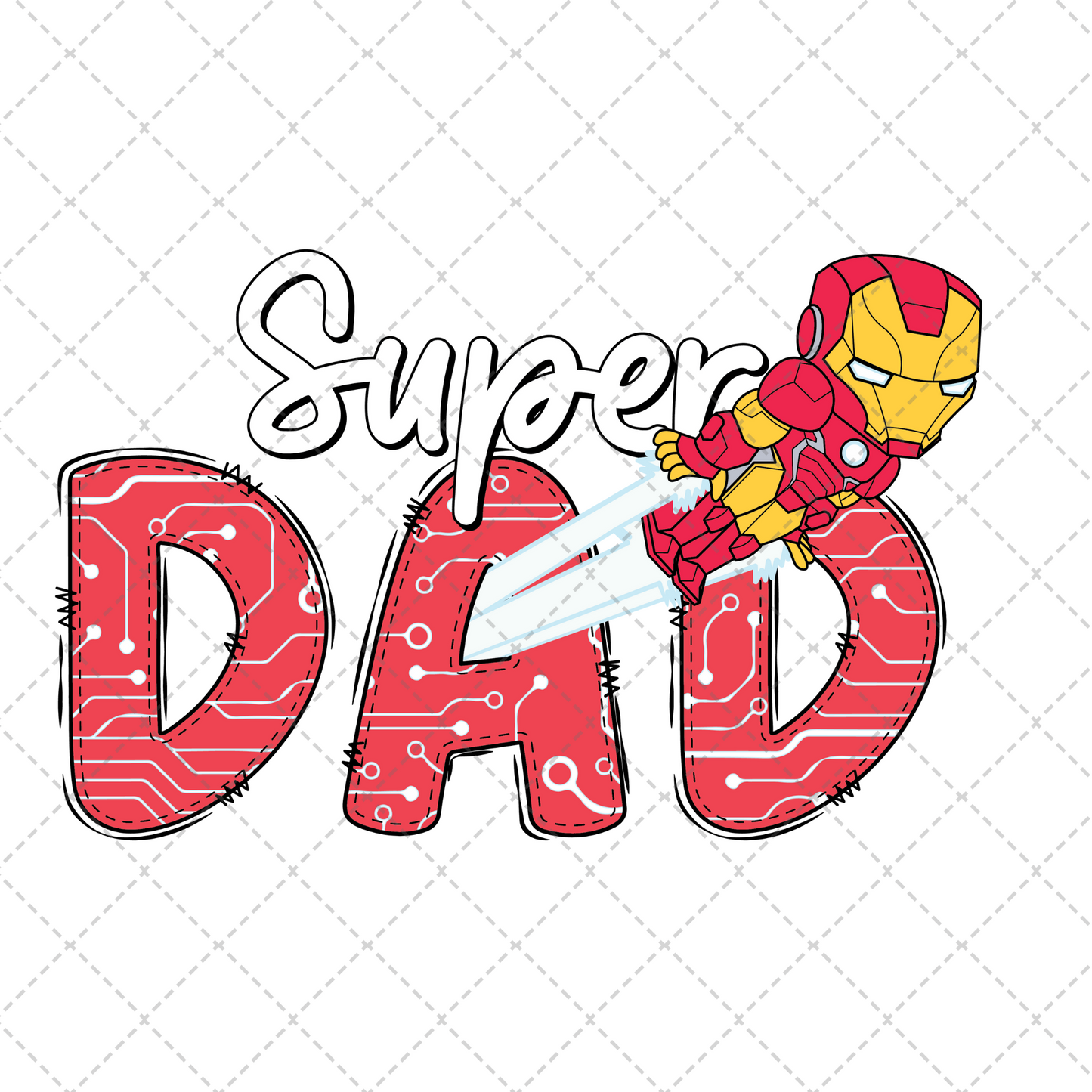 Metal Man Super Dad Transfer
