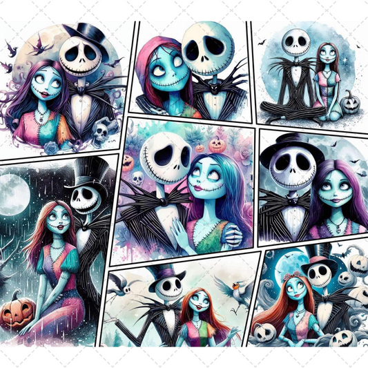 Nightmare Skeleton Tumbler Transfer