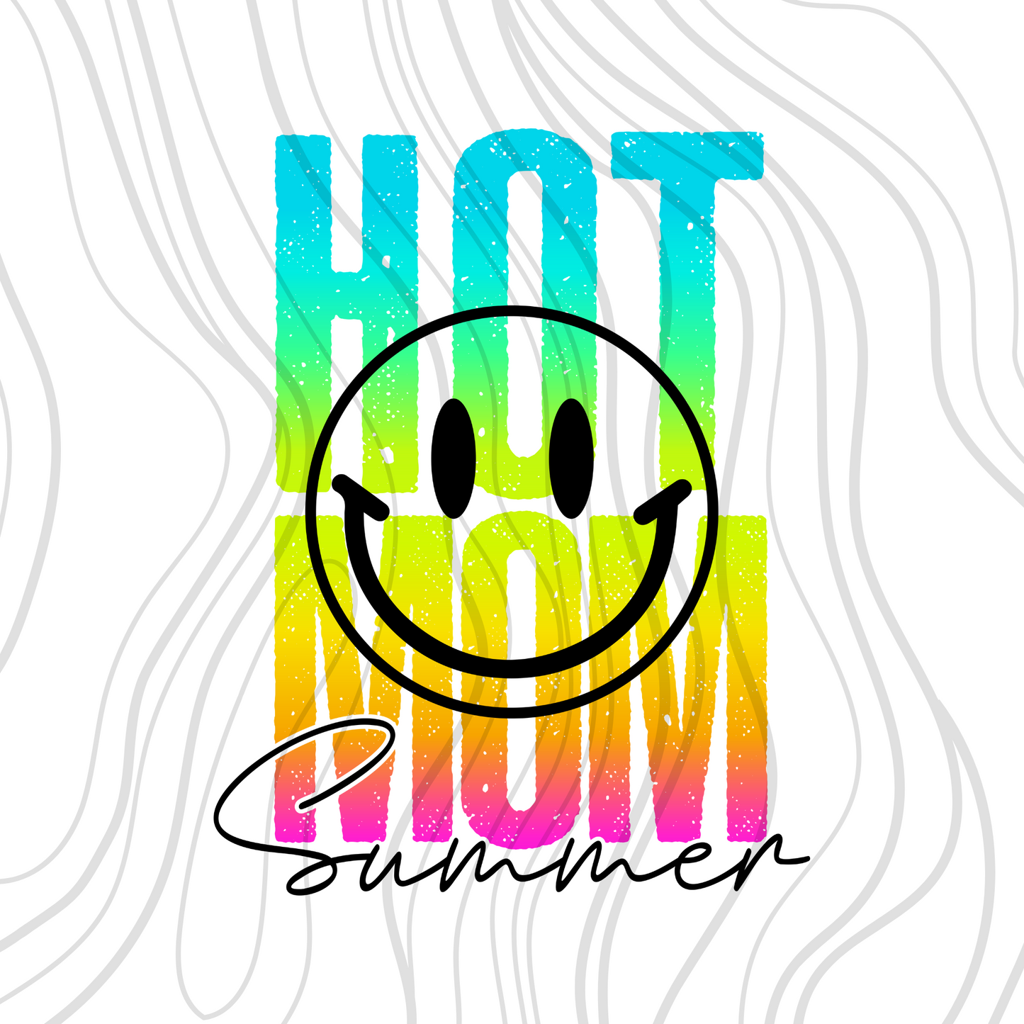 Hot Mom Summer Smile Transfer