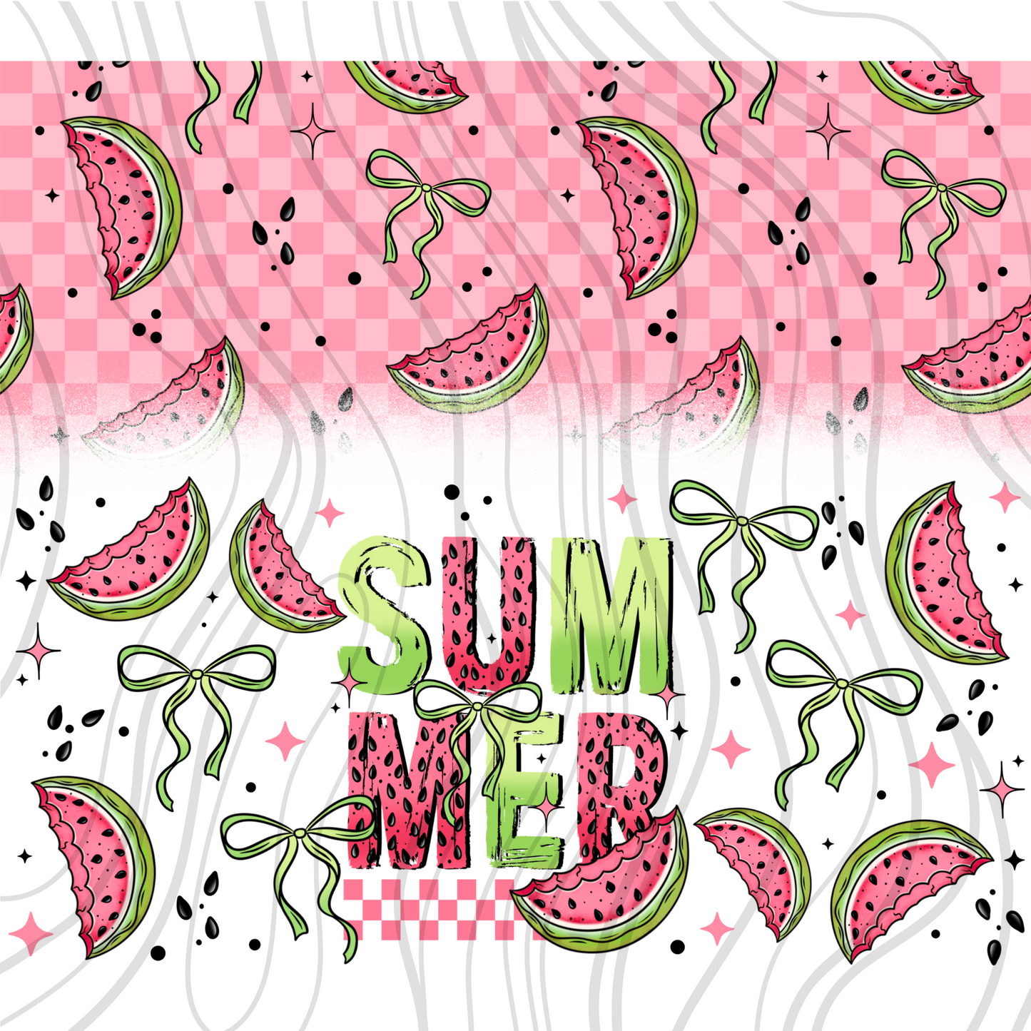 Watermelon Summer Tumbler Wrap