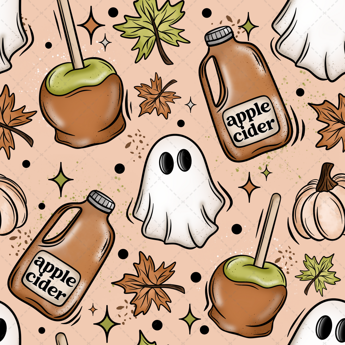 Large Fall Things Seamless Tumbler Wrap