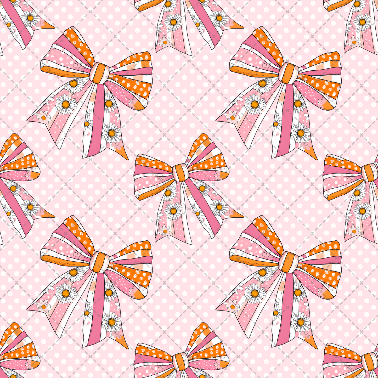 Bows And Dots Seamless