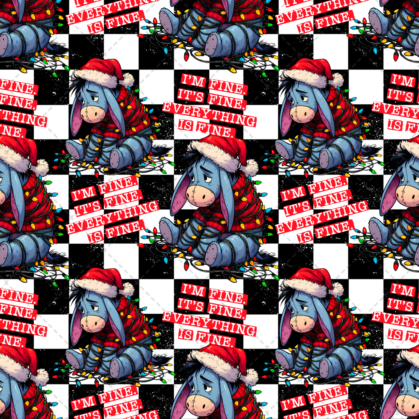 I'm Fine Seamless Tumbler Wrap