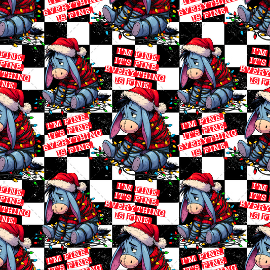 I'm Fine Seamless Tumbler Wrap