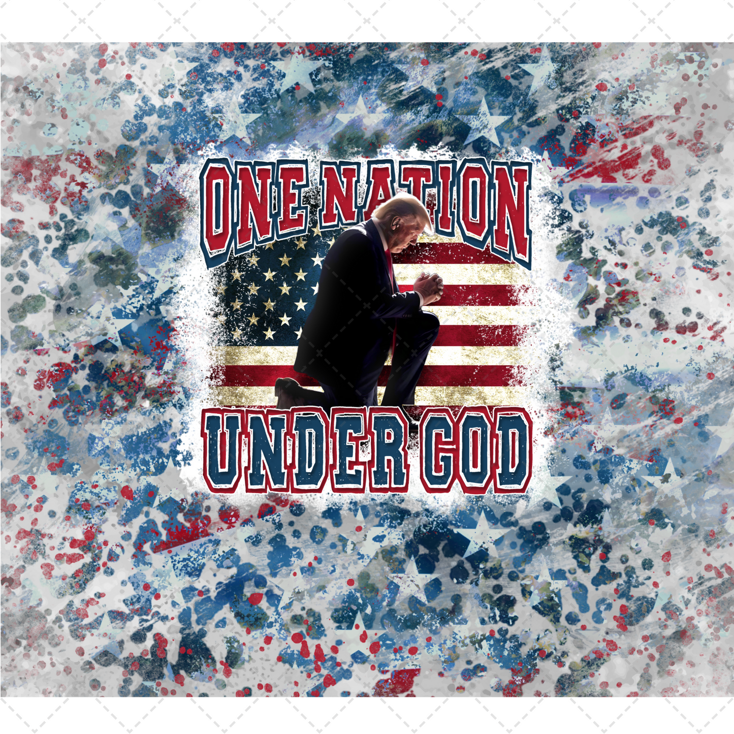 One Nation Tumbler Transfer