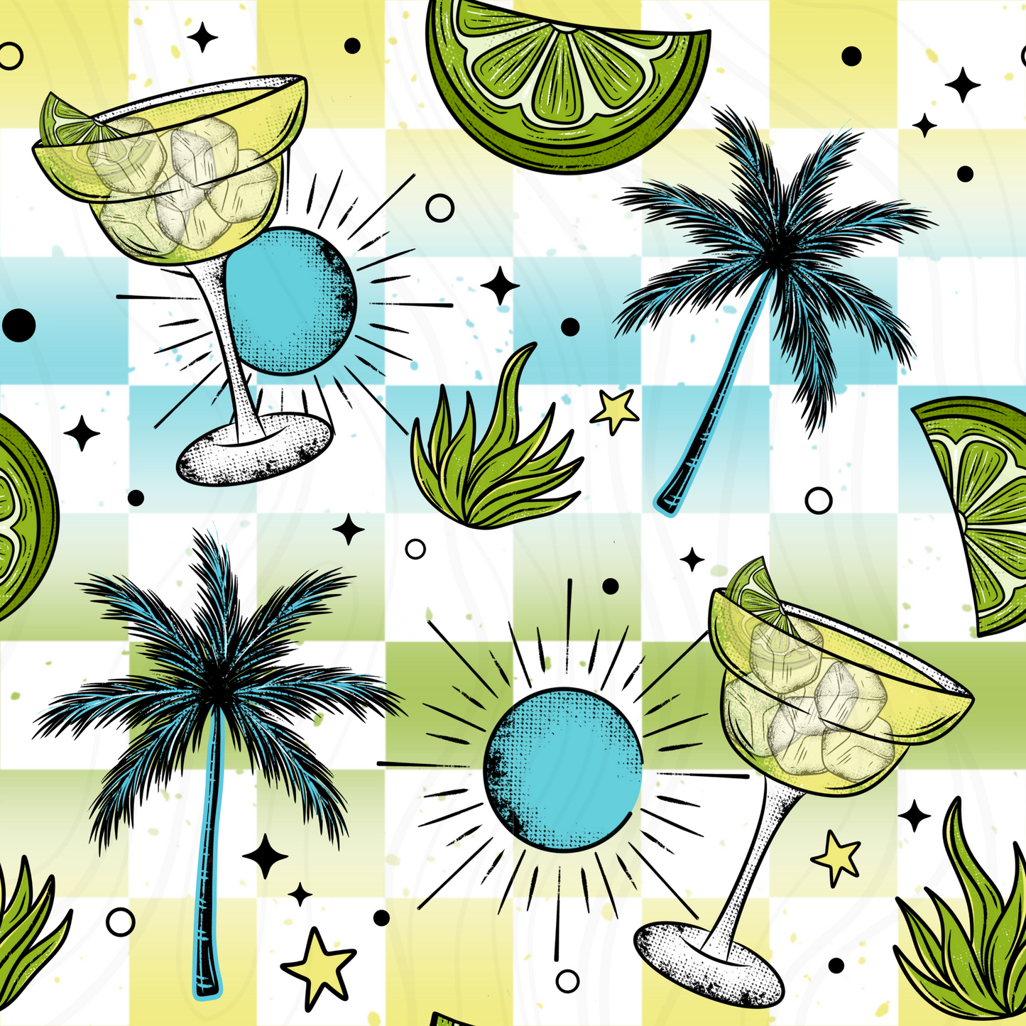 Tequila Lime Sunshine Seamless Transfer