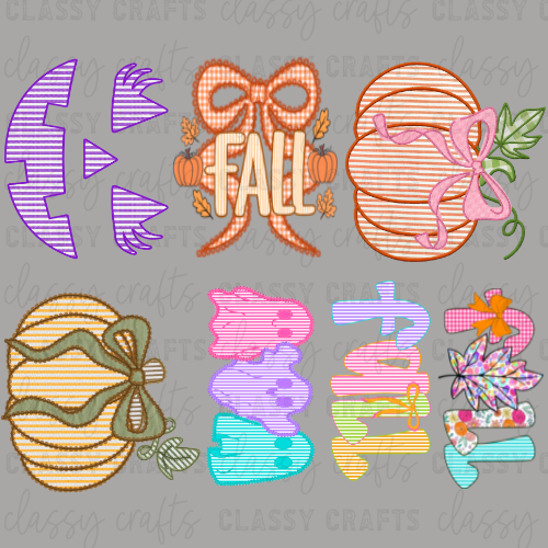 Seersucker Fall - 30x24 - PREMADE GANG SHEET