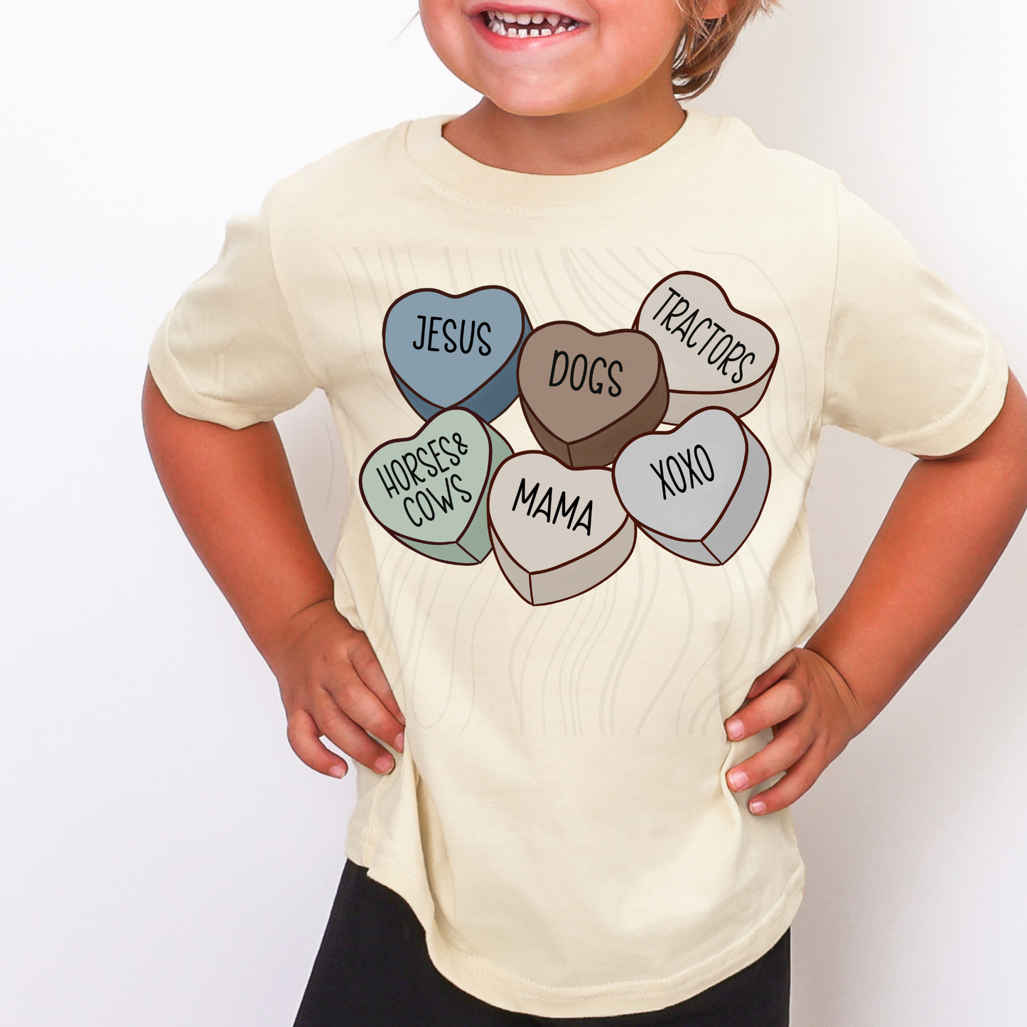 Horses And Cows Valentine Transfer