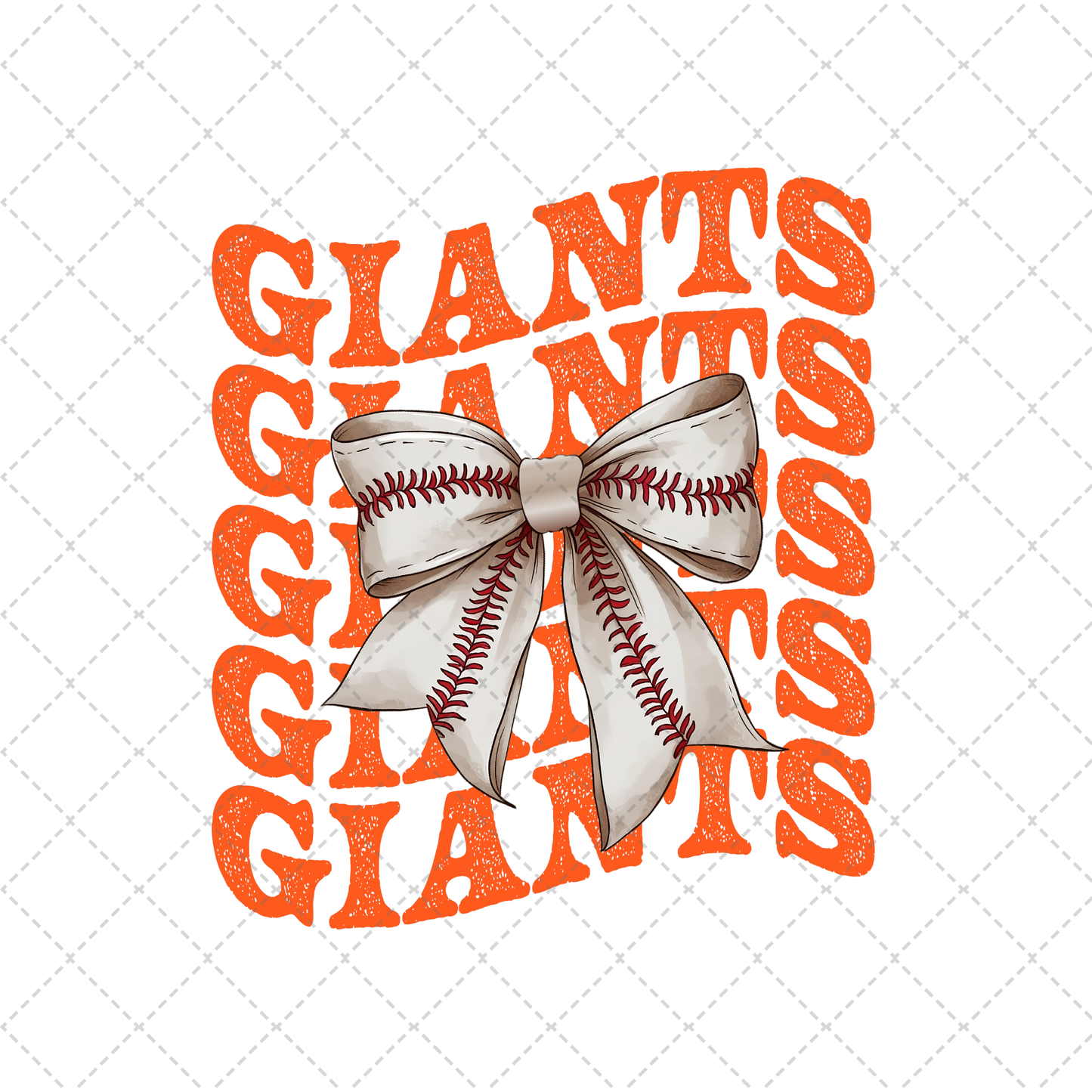 Giants Coquette Transfer ** TWO PART* SOLD SEPARATELY**