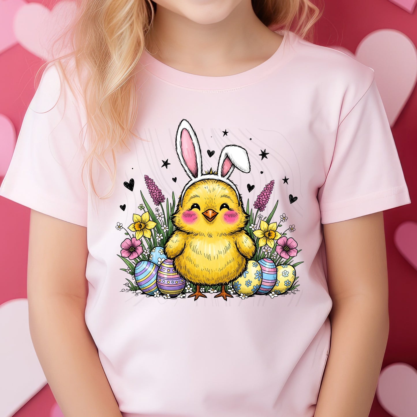 Easter Bunny Chick Transfer