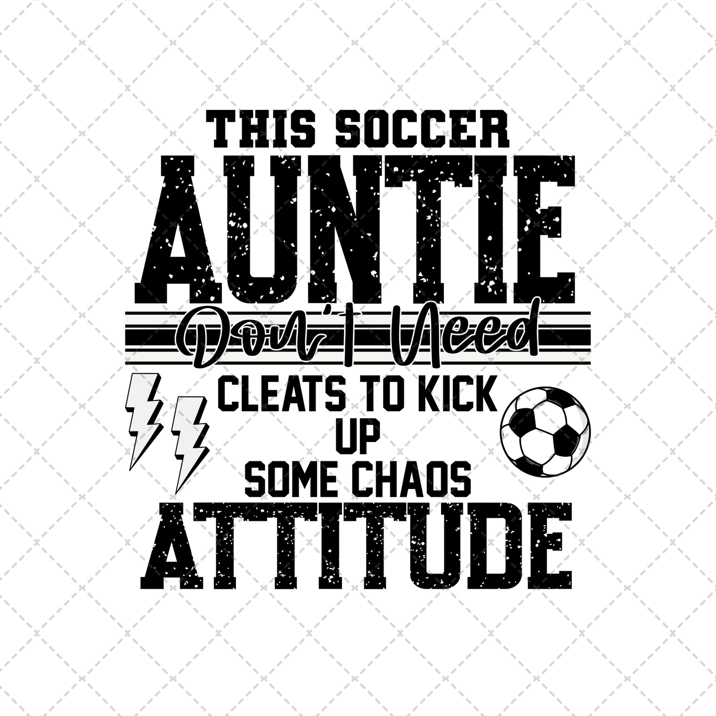 This Soccer Auntie Transfer ** TWO PART* SOLD SEPARATELY**