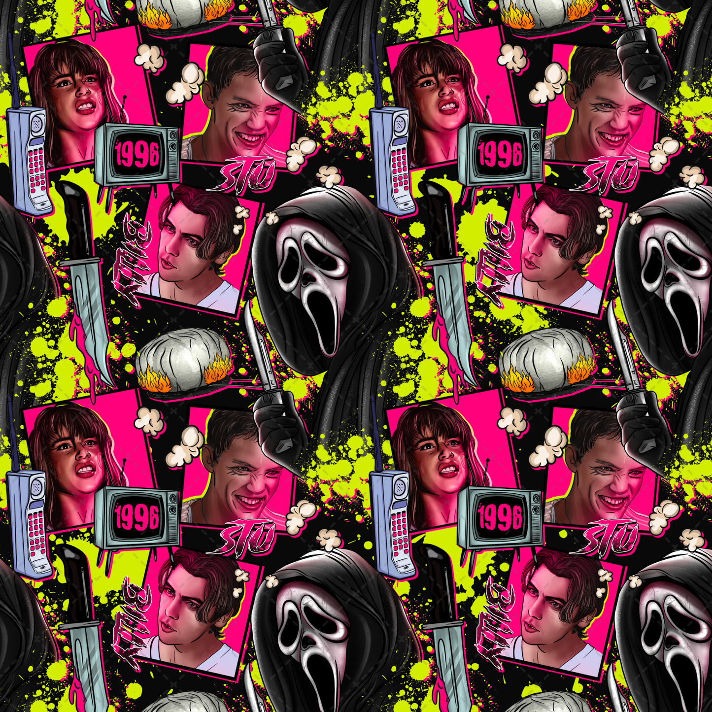 Scream Seamless Tumbler Wrap