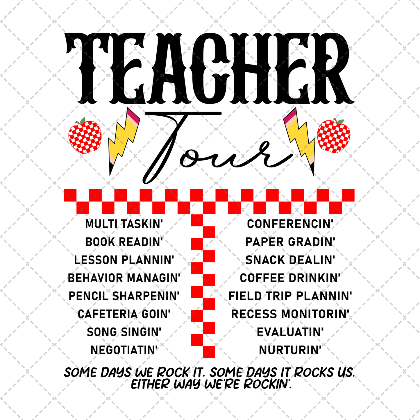 Teacher Tour ** TWO PART* SOLD SEPARATELY**