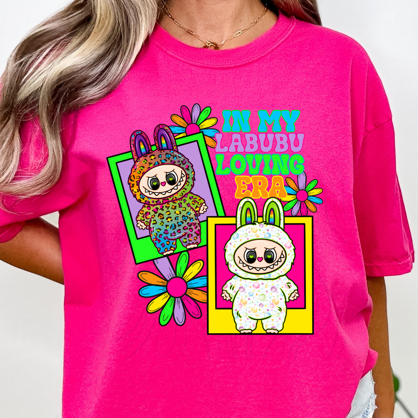 Neon Labubu Transfer**SOLD SEPARATLEY**