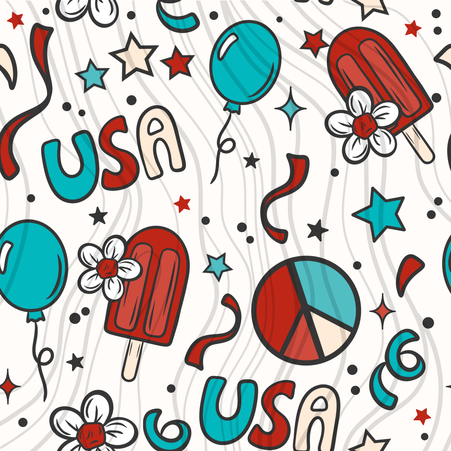 Girly USA Seamless Transfer