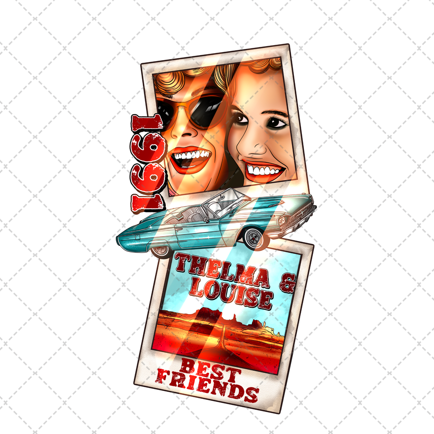 Thelma & Louise ** TWO PART** SOLD SEPARATELY** Transfer