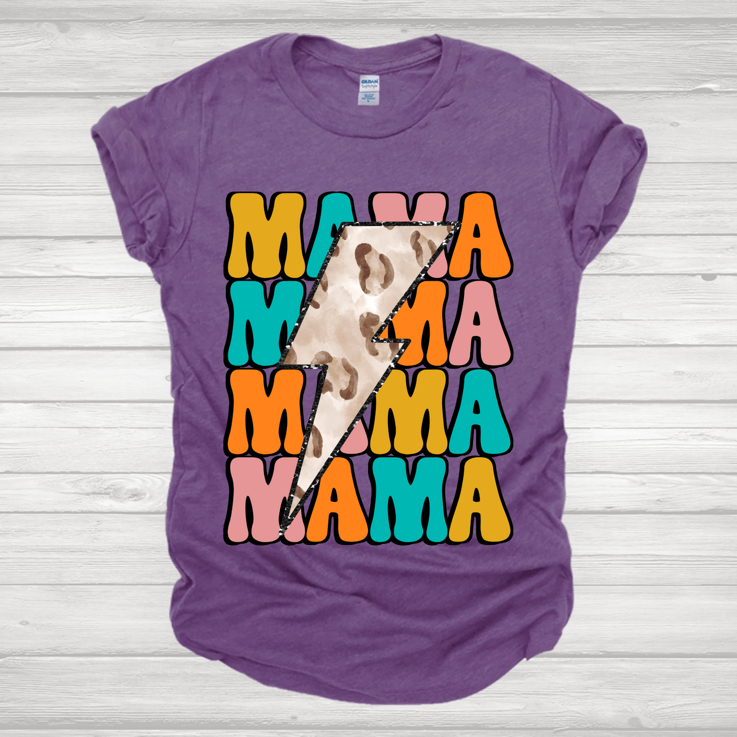 Leopard Mama Stacked Transfer