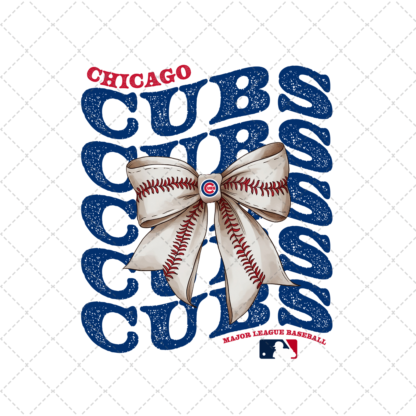 Cubs Coquette Transfer ** TWO PART* SOLD SEPARATELY**