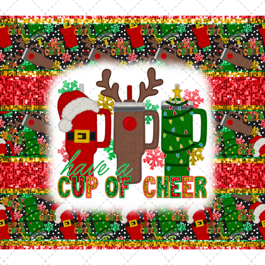 Cup Of Cheer Tumbler Transfer