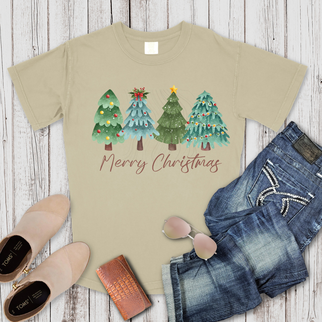 Merry Christmas Tree Transfer