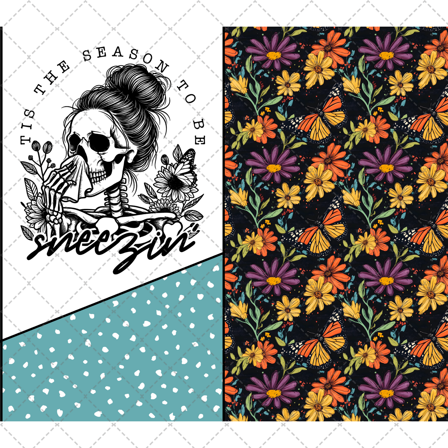 Tis The Season To Be Sneezin Tumbler Wrap