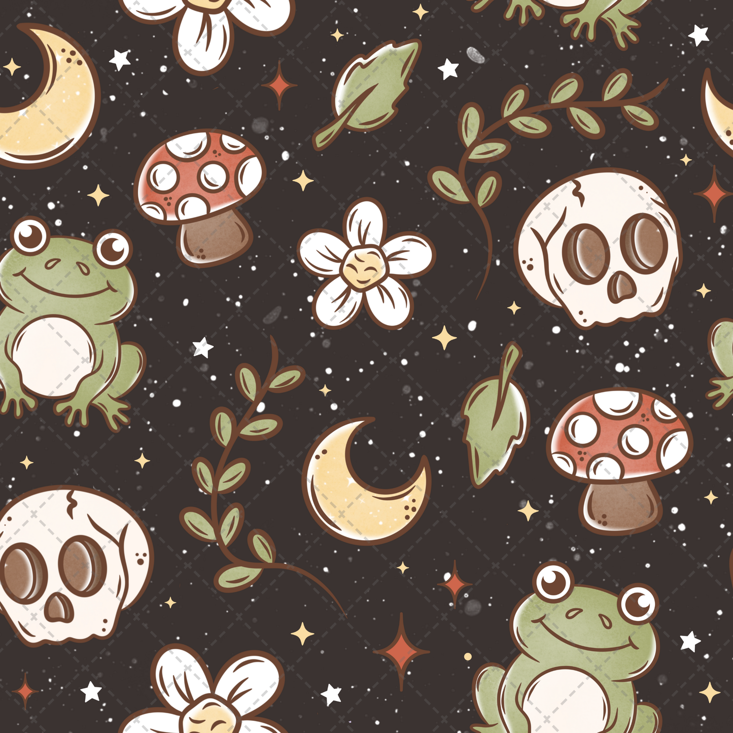 Spring Frog Seamless