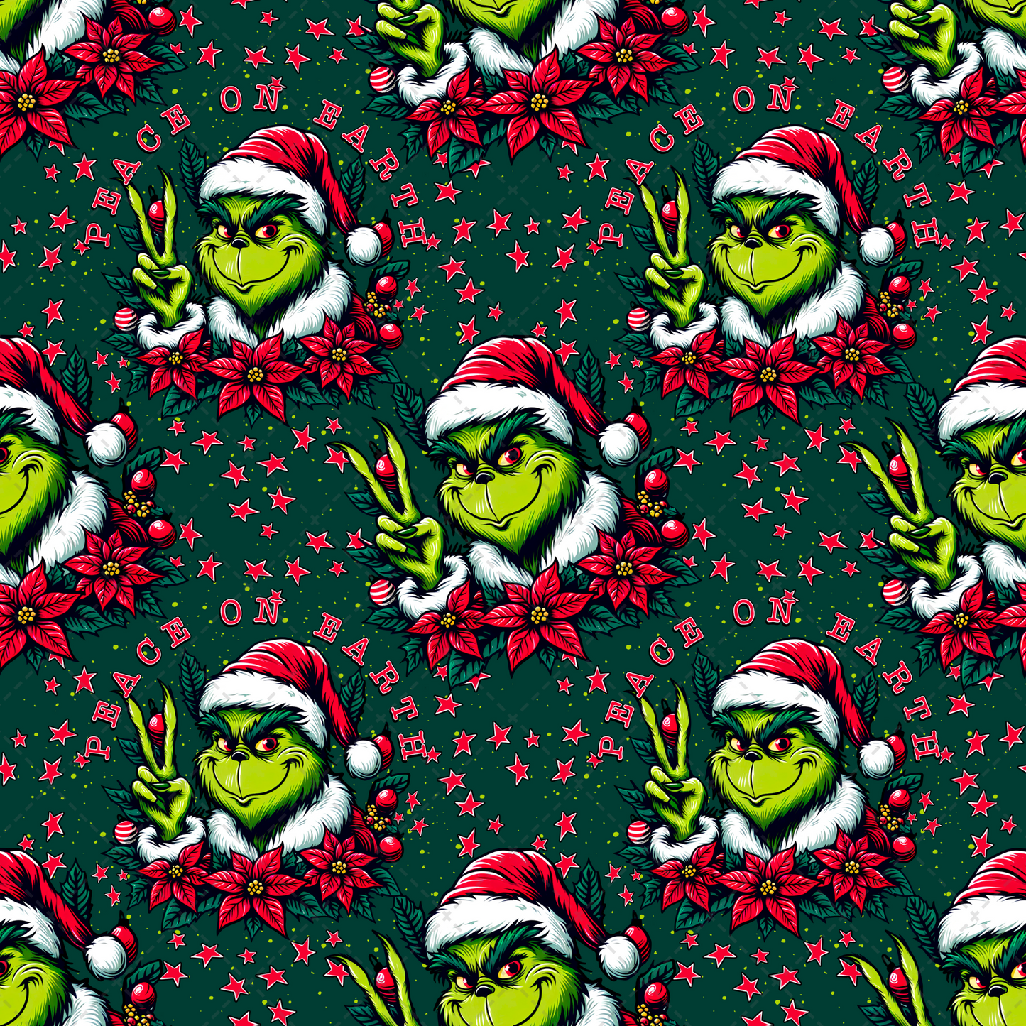 Peace On Earth Seamless Tumbler Transfer